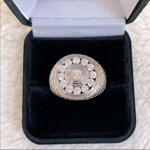 35. Men Sterling Silver Round Ring